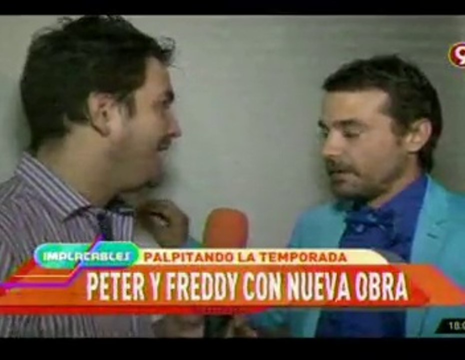 Pedro y elenco Casa Fantasma nota en Implacables - 26 de Octubre