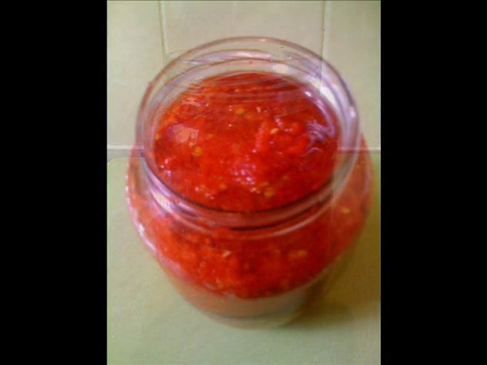 harissa fraiche piquant fait maison - Traiteur « K » Boukha Bar