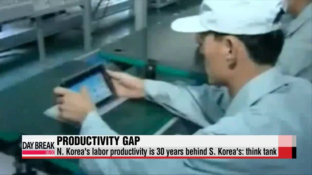 N. Korea's labor productivity lags 30 years behind S. Korea think tank