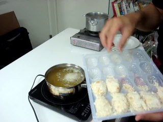 牡蠣フライ調理１