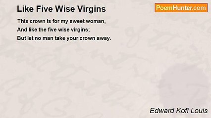 Edward Kofi Louis - Like Five Wise Virgins