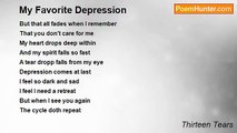 Thirteen Tears - My Favorite Depression
