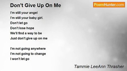 Tammie LeeAnn Thrasher - Don't Give Up On Me