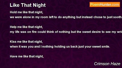 Crimson Haze - Like That Night