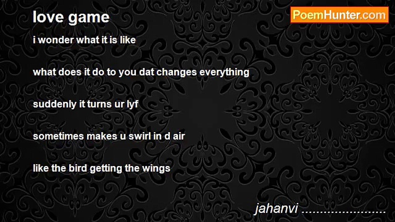 jahanvi ....................... - love game