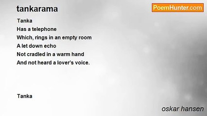 oskar hansen - tankarama