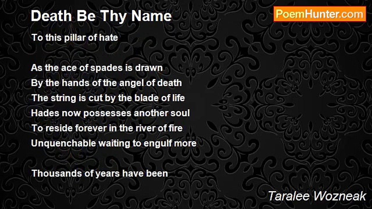Taralee Wozneak - Death Be Thy Name