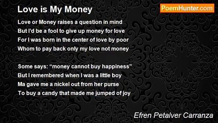Efren Petalver Carranza - Love is My Money
