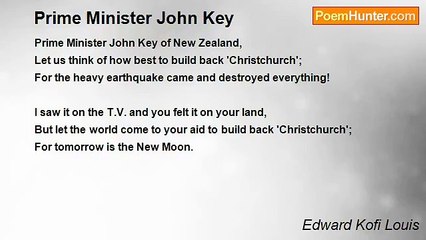 Edward Kofi Louis - Prime Minister John Key