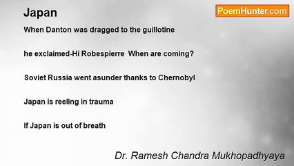 Dr. Ramesh Chandra Mukhopadhyaya - Japan