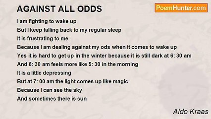 Aldo Kraas - AGAINST ALL ODDS