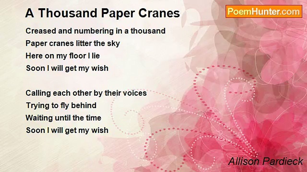 Allison Pardieck - A Thousand Paper Cranes