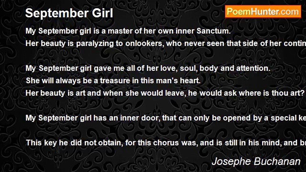 Josephe Buchanan - September Girl