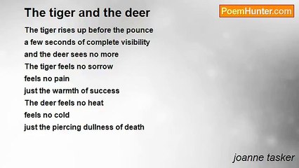 joanne tasker - The tiger and the deer