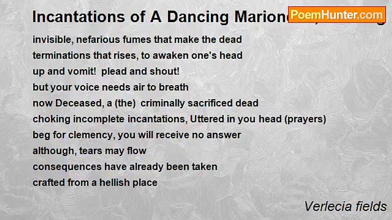Verlecia fields - Incantations of A Dancing Mar...