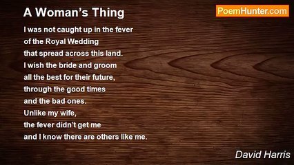 David Harris - A Woman’s Thing