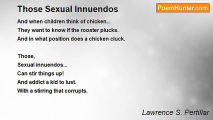 Lawrence S. Pertillar - Those Sexual Innuendos