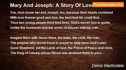 Denis Martindale - Mary And Joseph: A Story Of Love