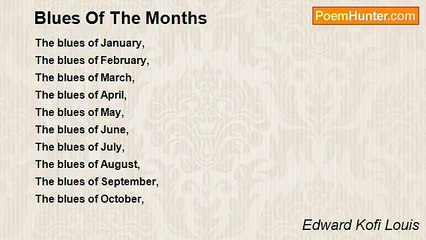 Edward Kofi Louis - Blues Of The Months
