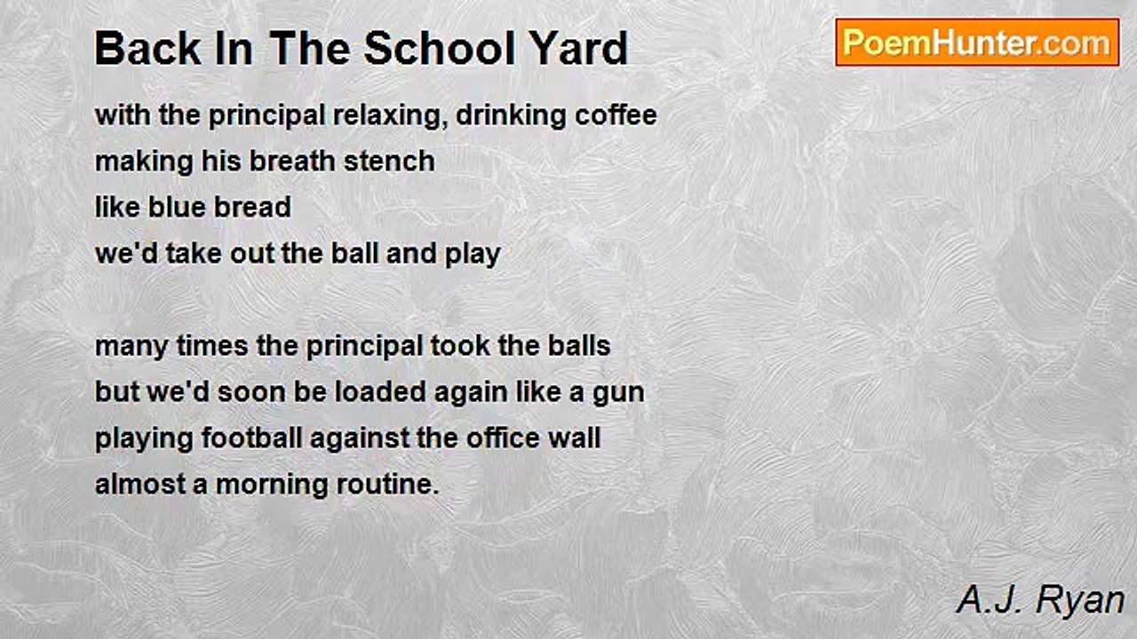 A.J. Ryan - Back In The School Yard