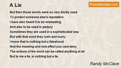 Randy McClave - A Lie