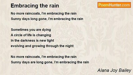 Alana Joy Bailey - Embracing the rain