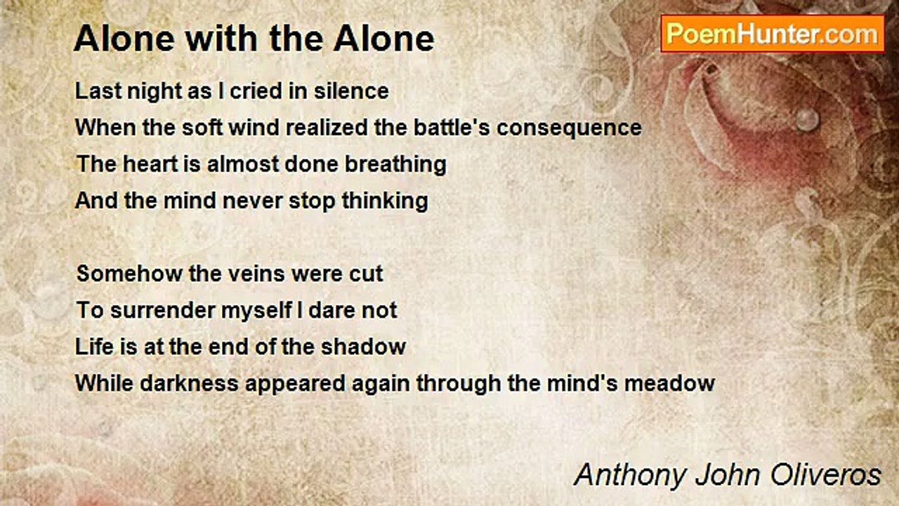 Anthony John Oliveros - Alone with the Alone