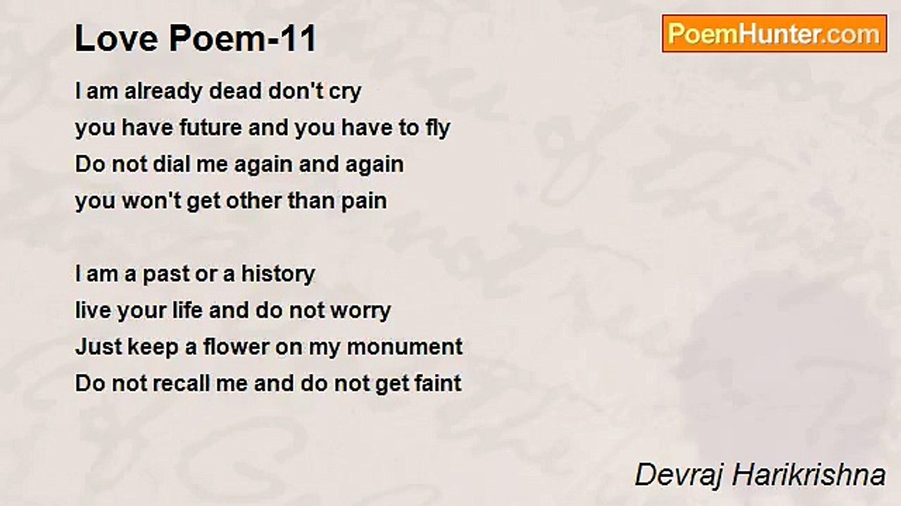 Devraj Harikrishna - Love Poem-11