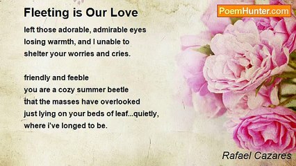 Rafael Cazares - Fleeting is Our Love