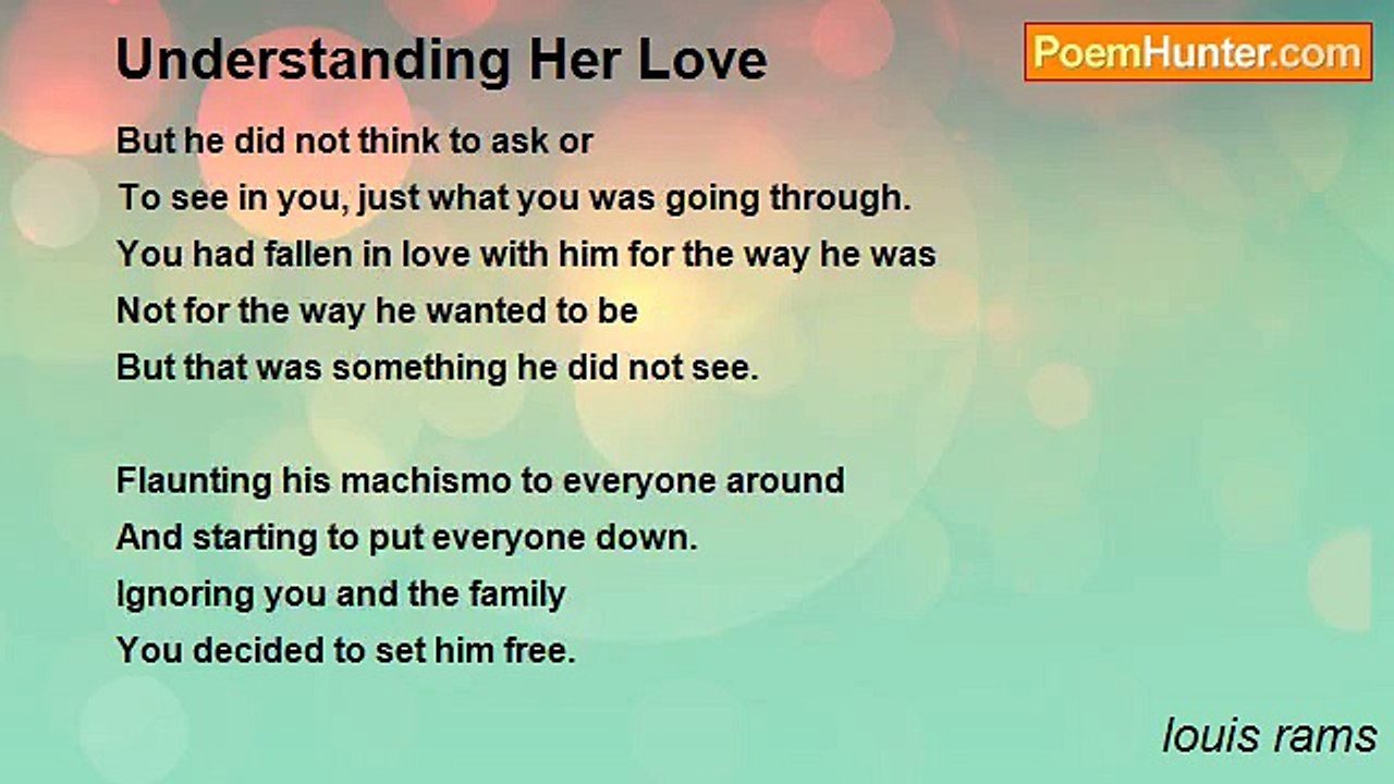 louis rams - Understanding Her Love