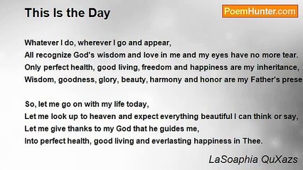 LaSoaphia QuXazs - This Is the Day
