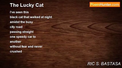RIC S. BASTASA - The Lucky Cat