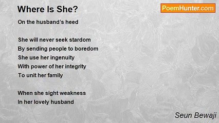 Seun Bewaji - Where Is She?