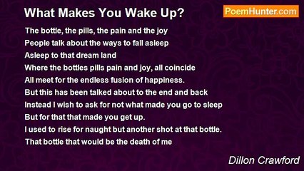 Dillon Crawford - What Makes You Wake Up?