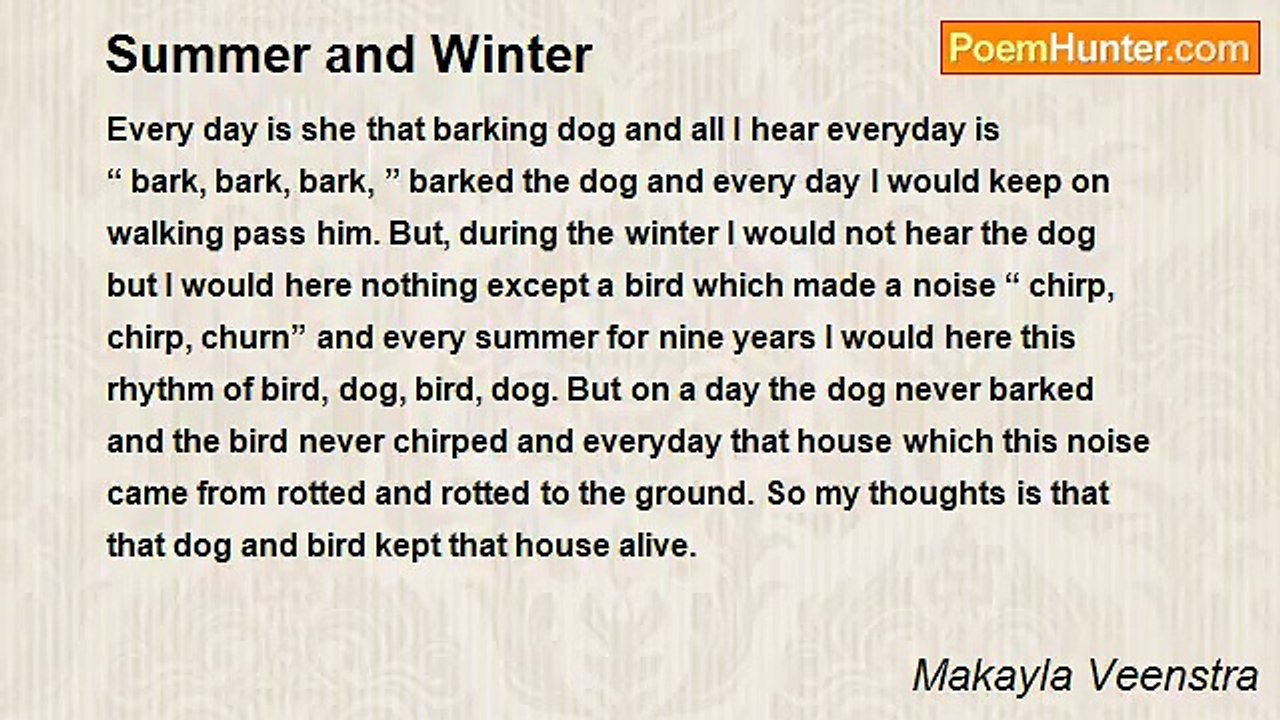 Makayla Veenstra - Summer and Winter