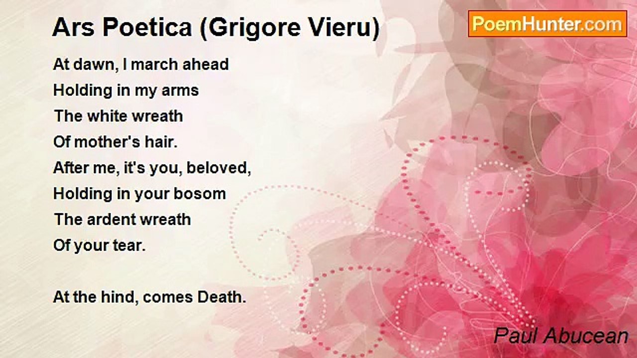 Paul Abucean - Ars Poetica (Grigore Vieru)