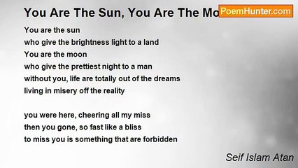 Seif Islam Atan - You Are The Sun, You Are The Moon