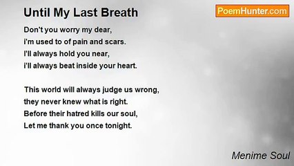 Menime Soul - Until My Last Breath
