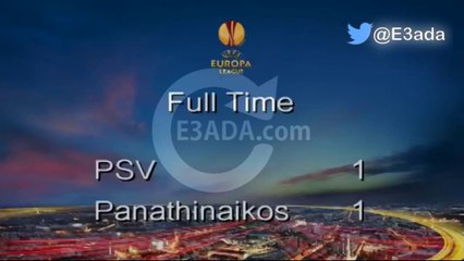 PSV	1-1	Panathinaikos (Group E) بتاريخ 23/10/2014 - 20:05