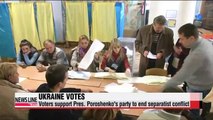 Exit polls show win for pro-Europe parties in Ukraine