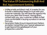 Generation Sales Group - Appointment Setting by David Juris