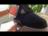 Close Look At Authentic Air Jordan IV Retro Black Cement Shoes Reviews