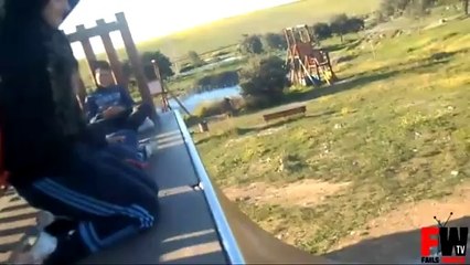 [+18 ~ Sexy Funny Girl]Finish Him ! Skateboarder Style !