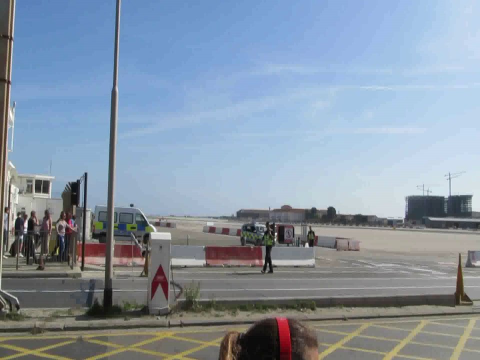 Flugzeugstart am Flughafen in Gibraltar