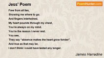 James Harradine - Jess' Poem