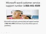 Microsoft word technical support 1-855-233-7309 number