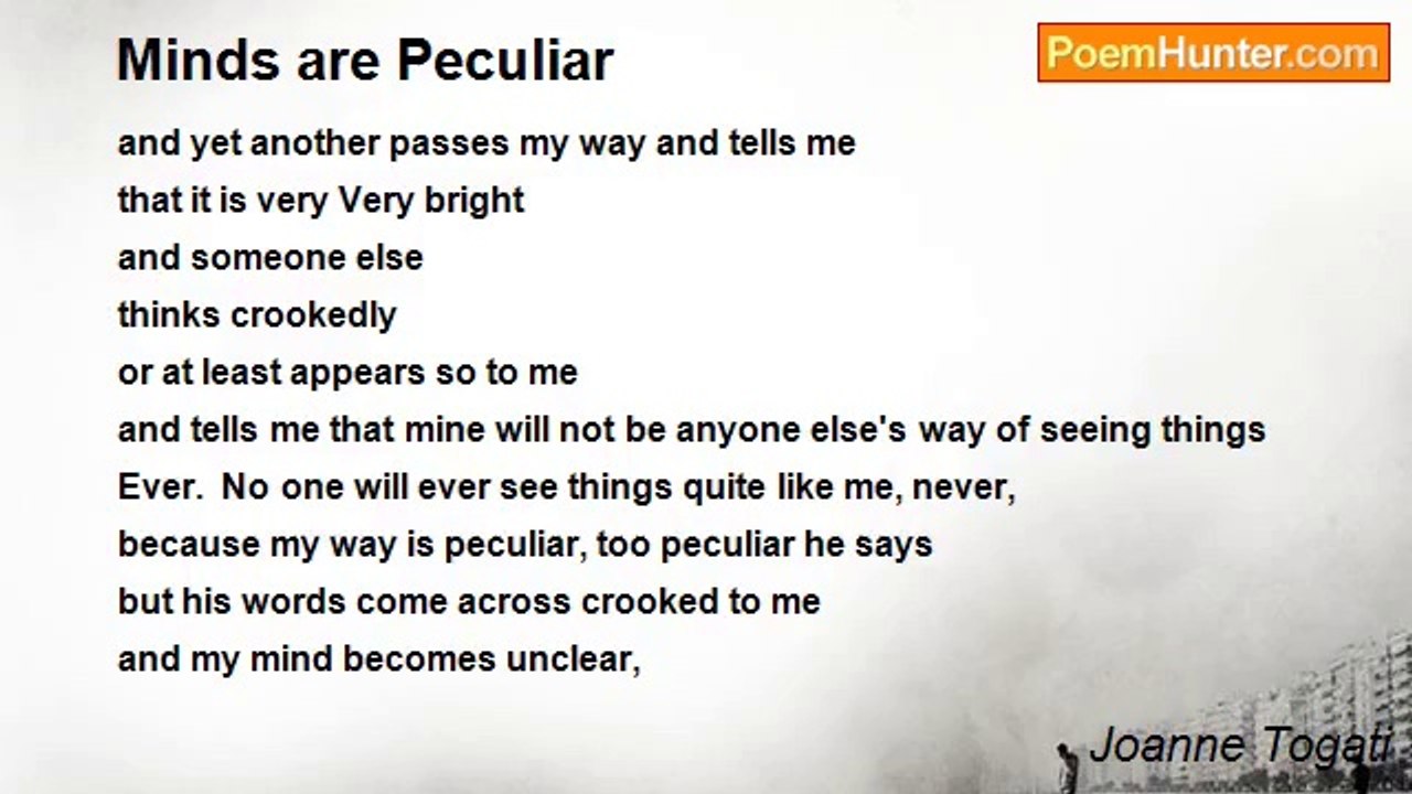 Joanne Togati - Minds are Peculiar