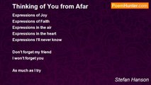 Stefan Hanson - Thinking of You from Afar
