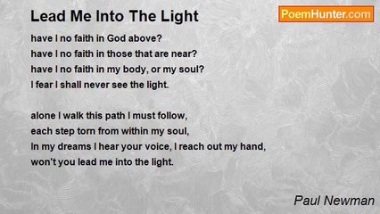 Paul Newman - Lead Me Into The Light