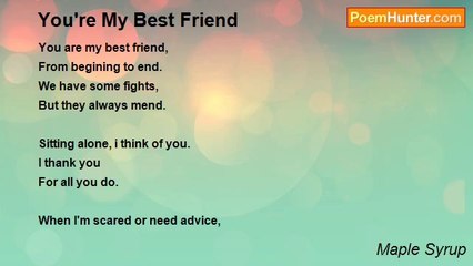 Maple Syrup - You're My Best Friend